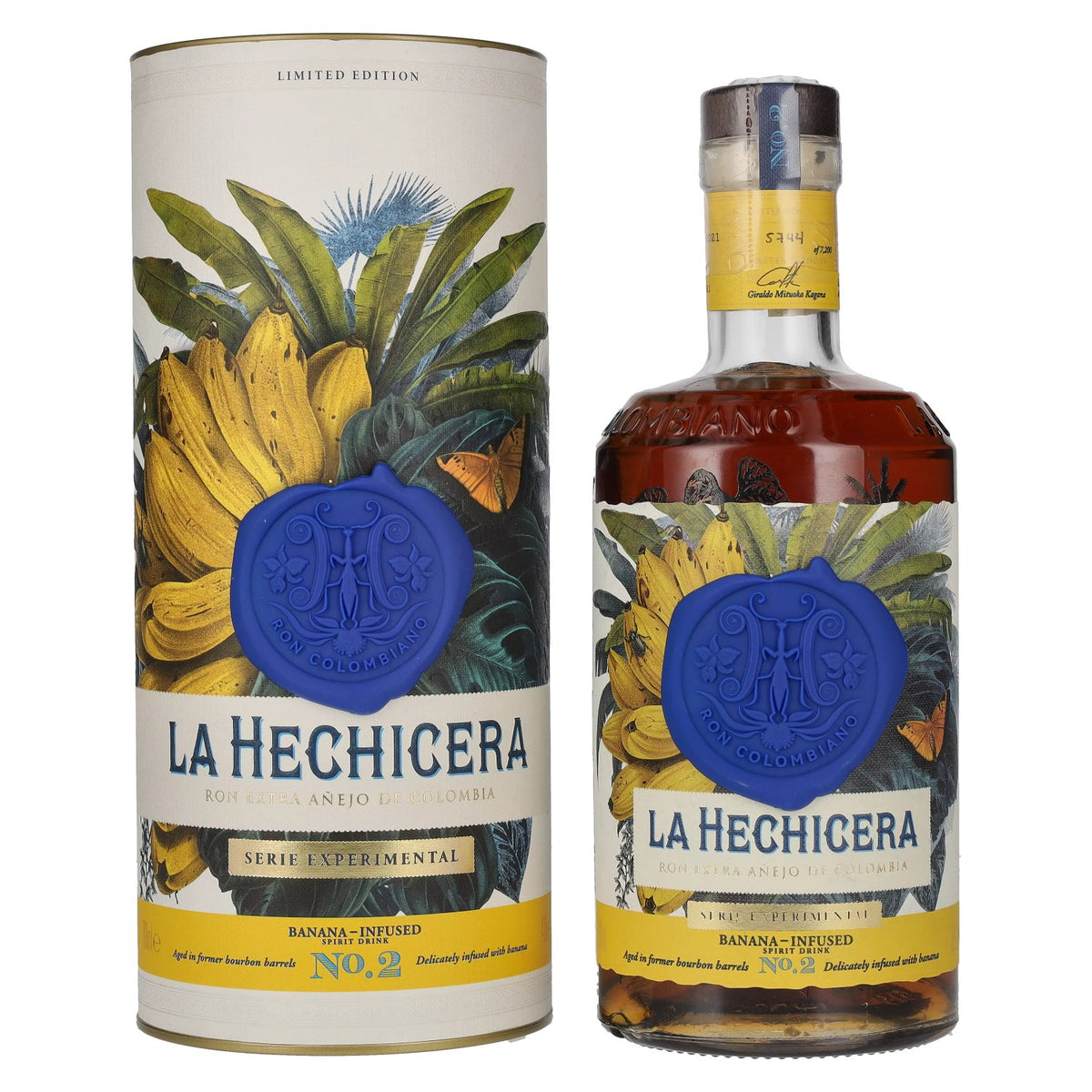 La Hechicera EXPERIMENTAL SERIES No. 2 BANANA-INFUSED 41% vol. 0.7 l in a gift box