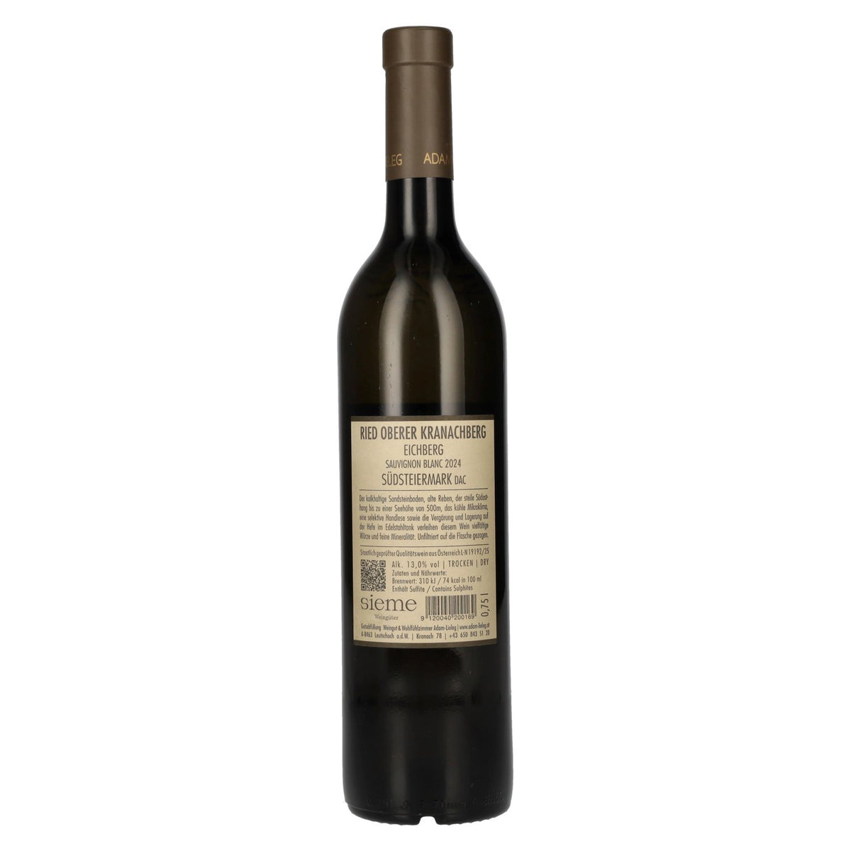 Adam-Lieleg Sauvignon Blanc Ried Oberer Kranachberg Südsteiermark DAC 2024 13% Vol. 0,75l