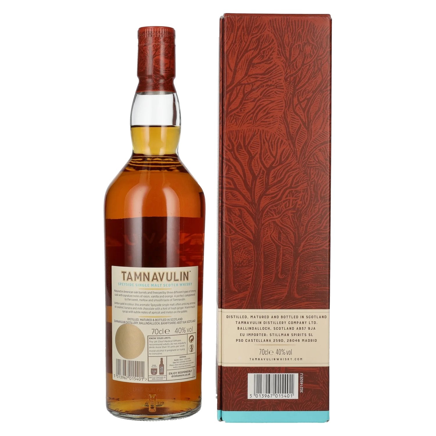 Tamnavulin SHERRY CASK Speyside Single Malt Scotch Whisky 40% Vol. 0,7l in Geschenkbox