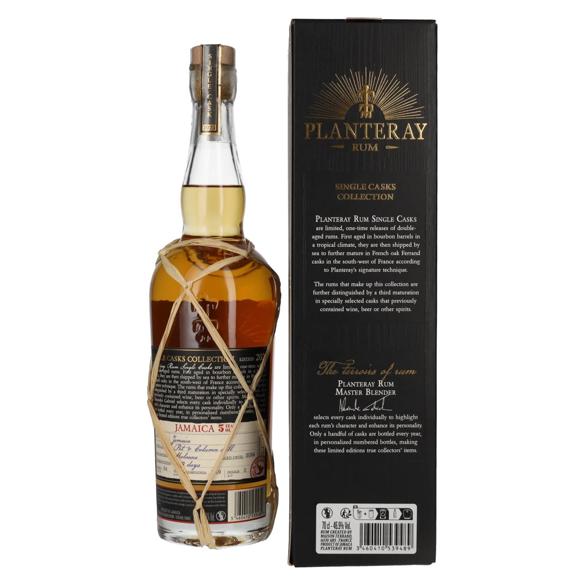 Planteray Rum JAMAICA 5 Years Old Curacao Cask Finish 46.9% vol. 0.7l in a gift box