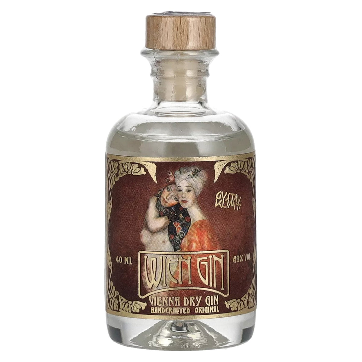 Wien Gin, édition Gustav Klimt, Vienna Dry Gin, 43 % vol., 0,04 l