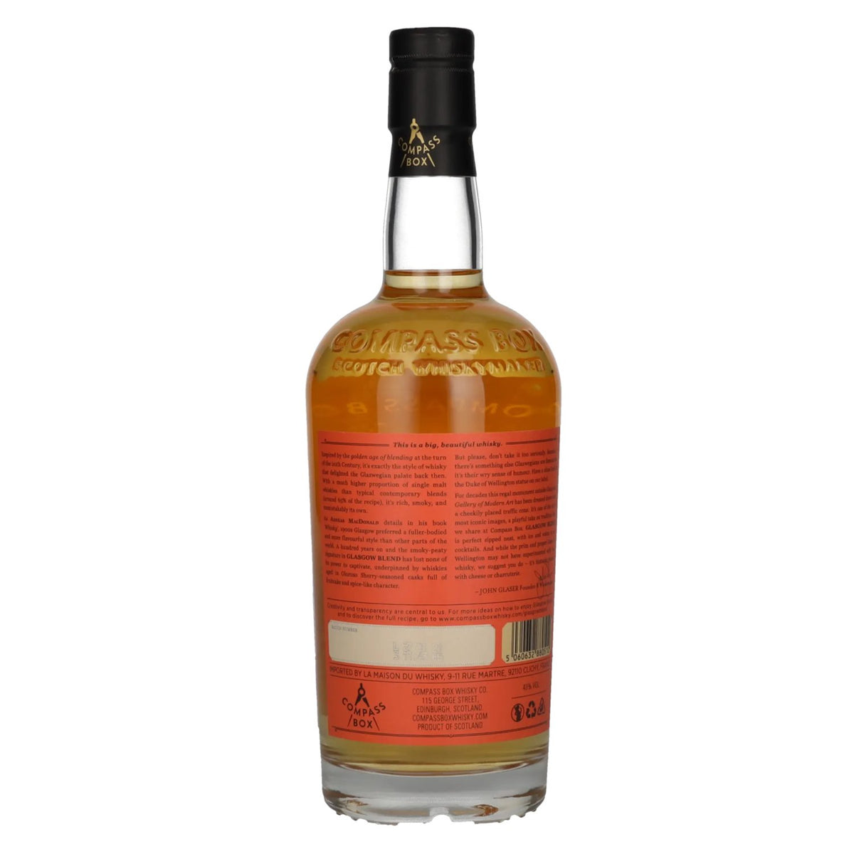 Compass Box GLASGOW BLEND Scotch Whisky 43% Vol. 0,7l