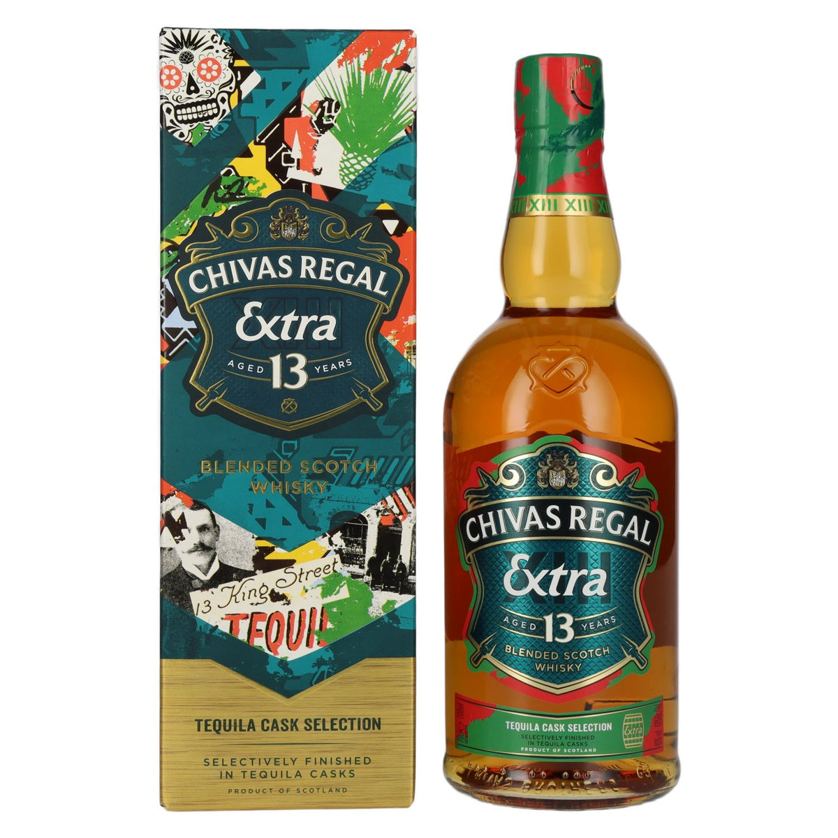Chivas Regal EXTRA 13 Years Old TEQUILA CASK Finish 40% Vol. 0,7l in gift box