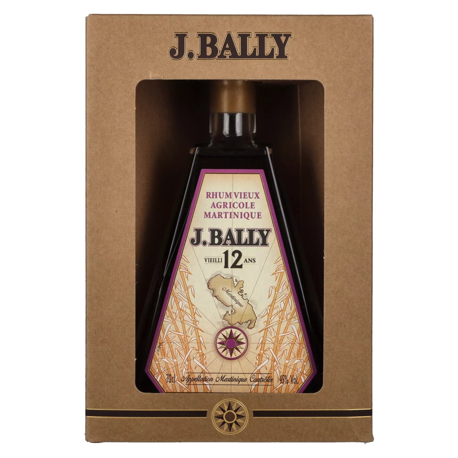 J. Bally Rhum Vieux Agricole Martinique 12 Ans D'Âge 45% Vol. 0,7l in gift box