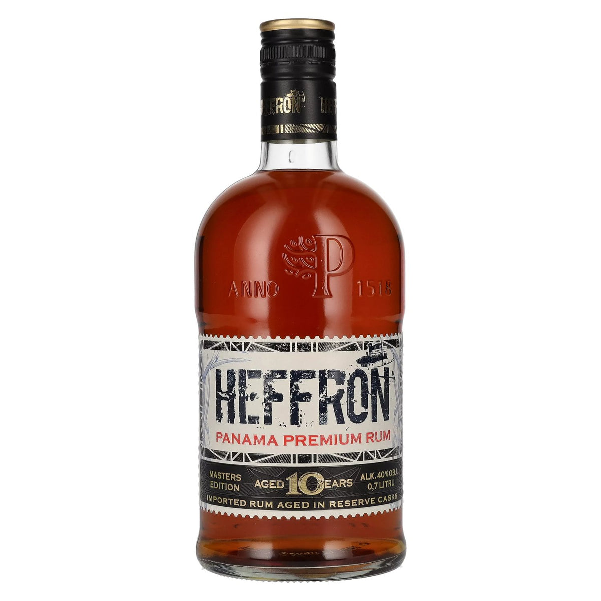 Heffron 10 Years Old Masters Edition Panama Rum 40% vol. 0,7 l