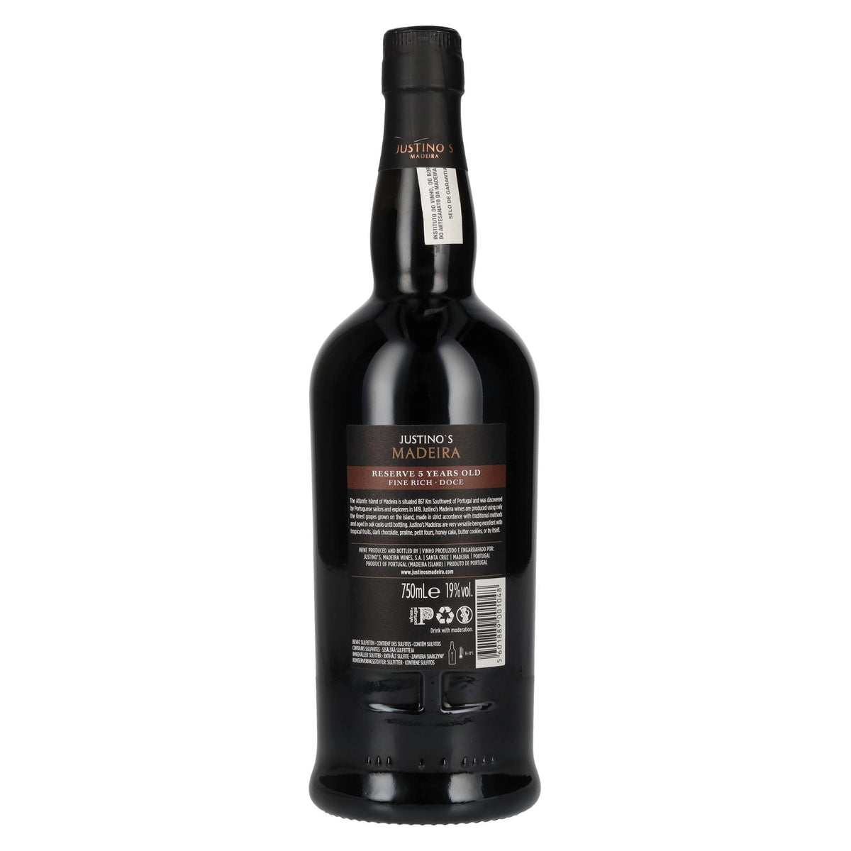 Justino's Madeira 5 Years Old RESERVE Fine Rich 19% Vol. 0,75l