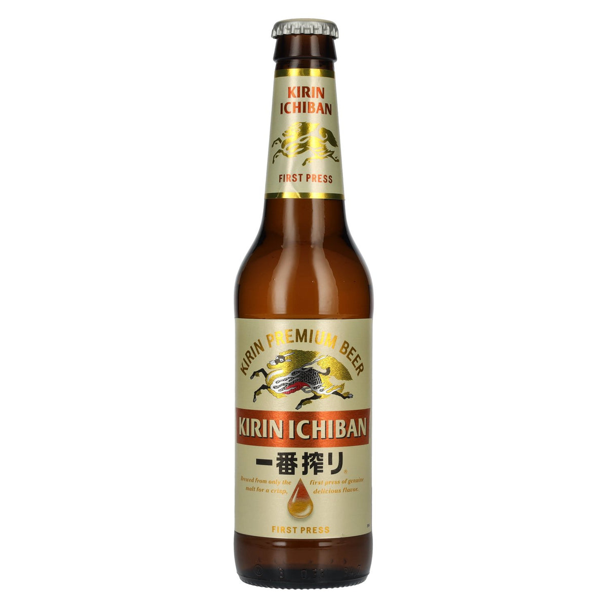 Kirin Ichiban, la bière haut de gamme du Japon, 5 % vol., 24 x 0,33 l