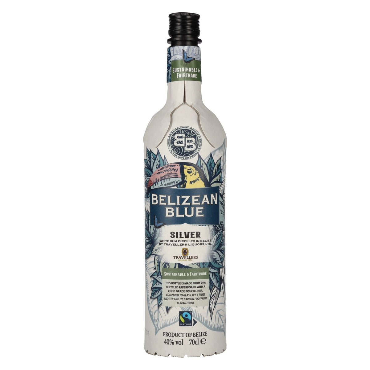 Belizean Blue SILVER Rum 40% vol. 0.7 l