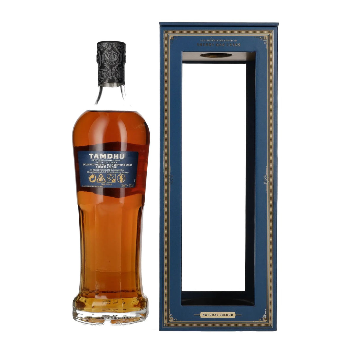 Whisky écossais single malt Tamdhu 15 ans d'âge, région du Speyside, 46 % vol., 0,7 l, dans un coffret cadeau