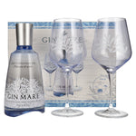 Gin Mare Mediterranean Gin 42,7% Vol. 0,7l in gift box with 2 glasses