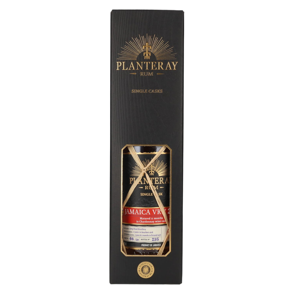 Planteray Rum JAMAICA VRW Single Cask Chardonnay Barrel 2023 43.8% ABV 0.7l in a gift box