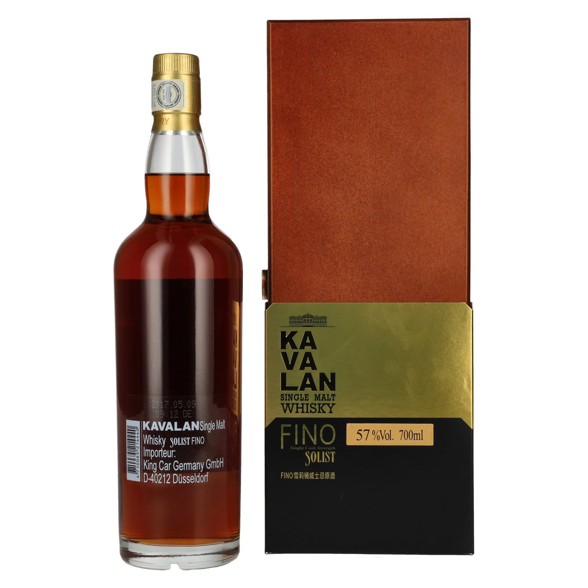 Kavalan SOLIST Fino Sherry Cask 57% Vol. 0,7l in Holzkiste