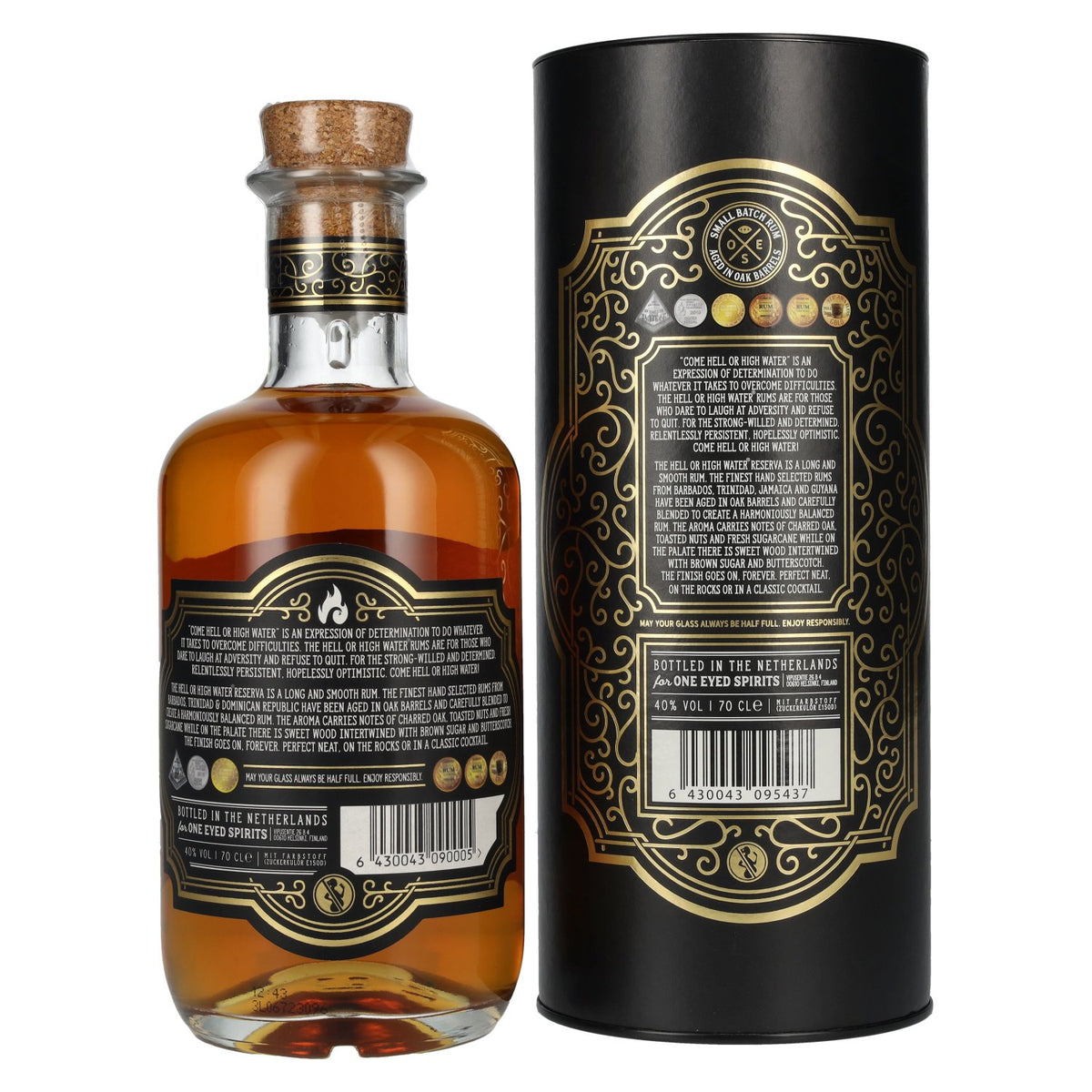 Come Hell or High Water RESERVA Rum 40% Vol. 0,7l in Geschenkbox
