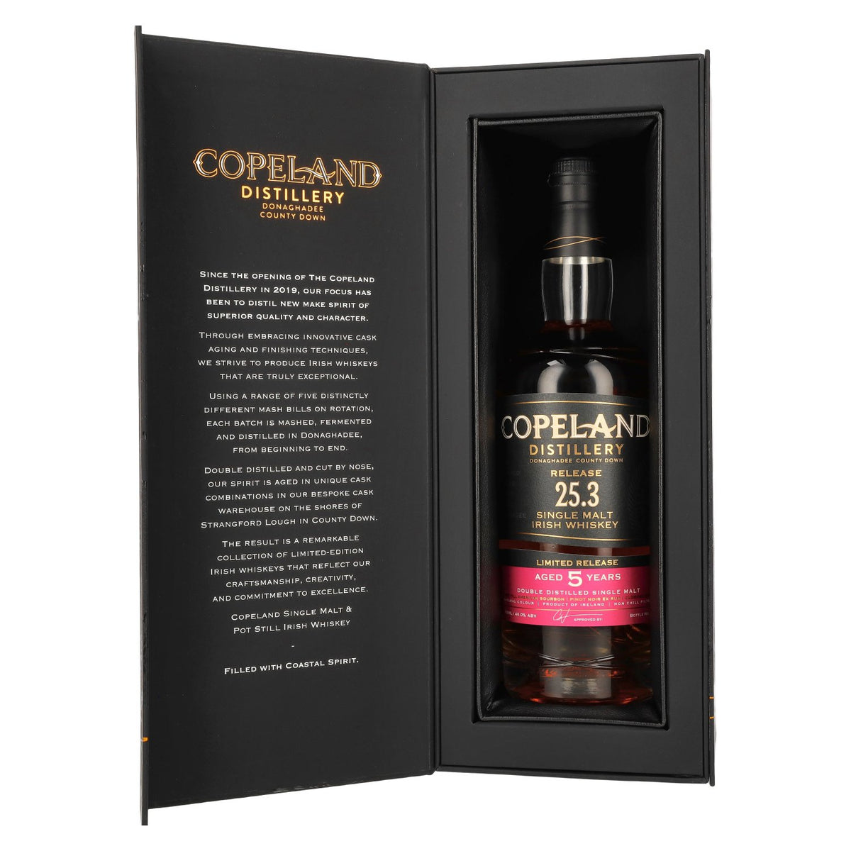 Copeland Distillery 5 Years Old Single Malt Irish Whiskey Limited Release 25.3 46% Vol. 0,7l in Geschenkbox