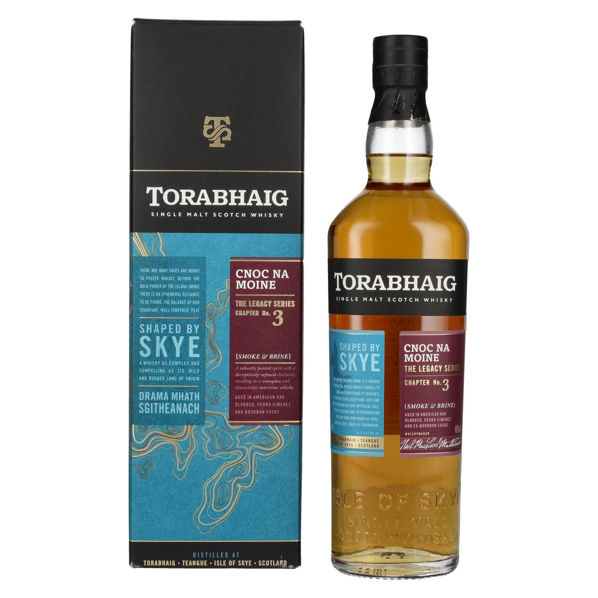 Torabhaig CNOC NA MÒINE The Legacy Series Single Malt 46 % vol., 0,7 l, dans un coffret cadeau