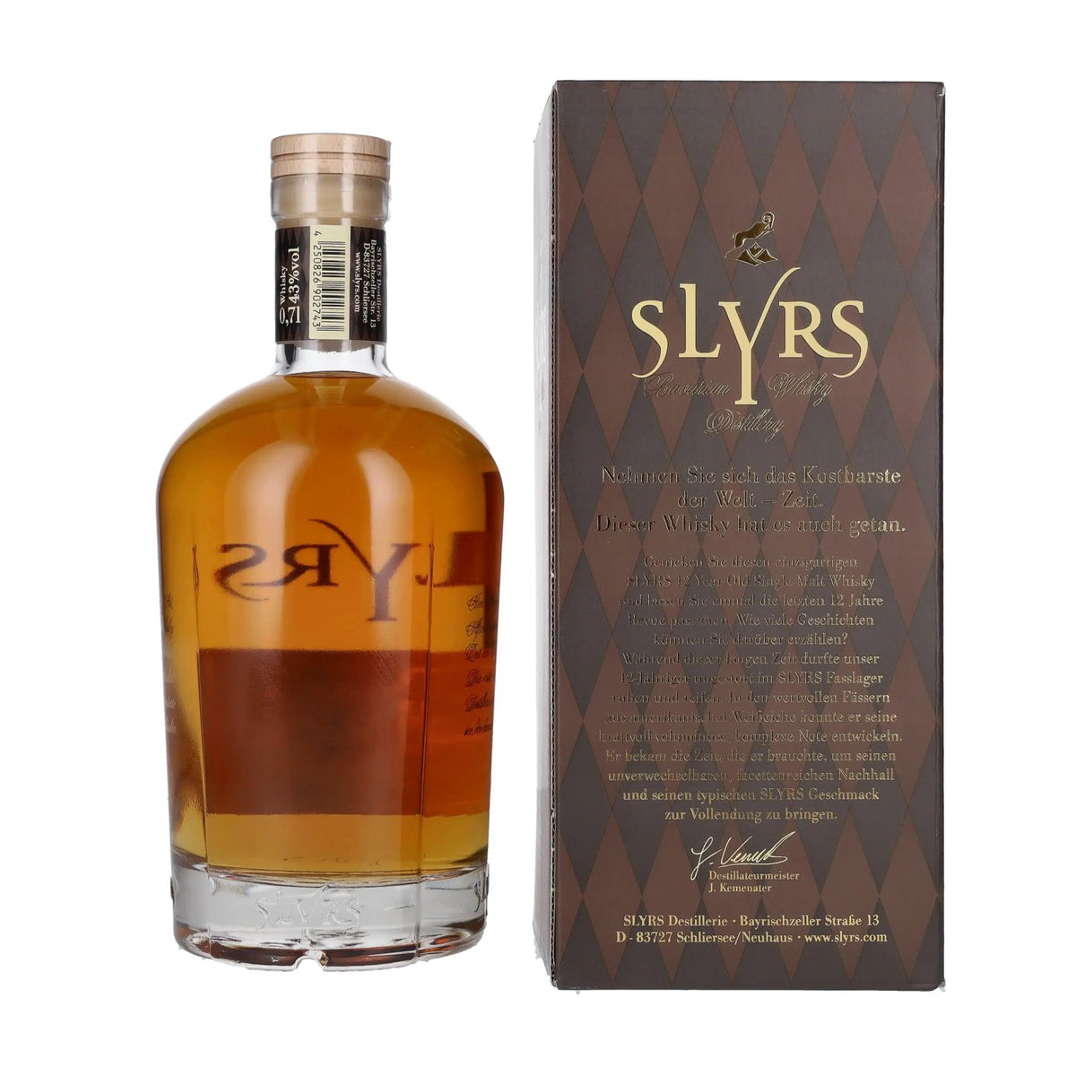 Slyrs 12 Years Old Single Malt Whisky Limited Edition 43% vol. 0,7 l in geschenkverpakking