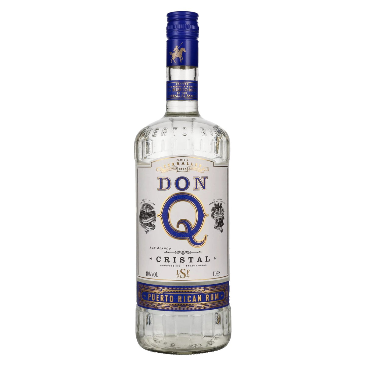 Don Q CRISTAL Puerto Rican Rum 40% vol. 1 litre