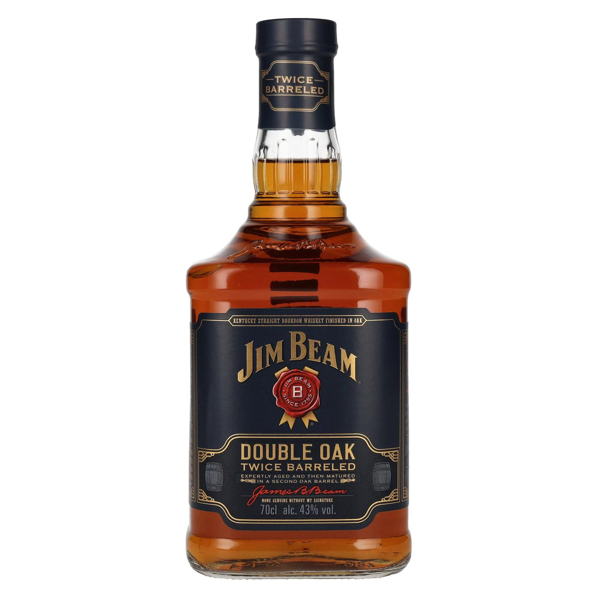 Jim Beam Double Oak Twice Barreled Kentucky Straight Bourbon Whiskey 43% Vol. 0,7l