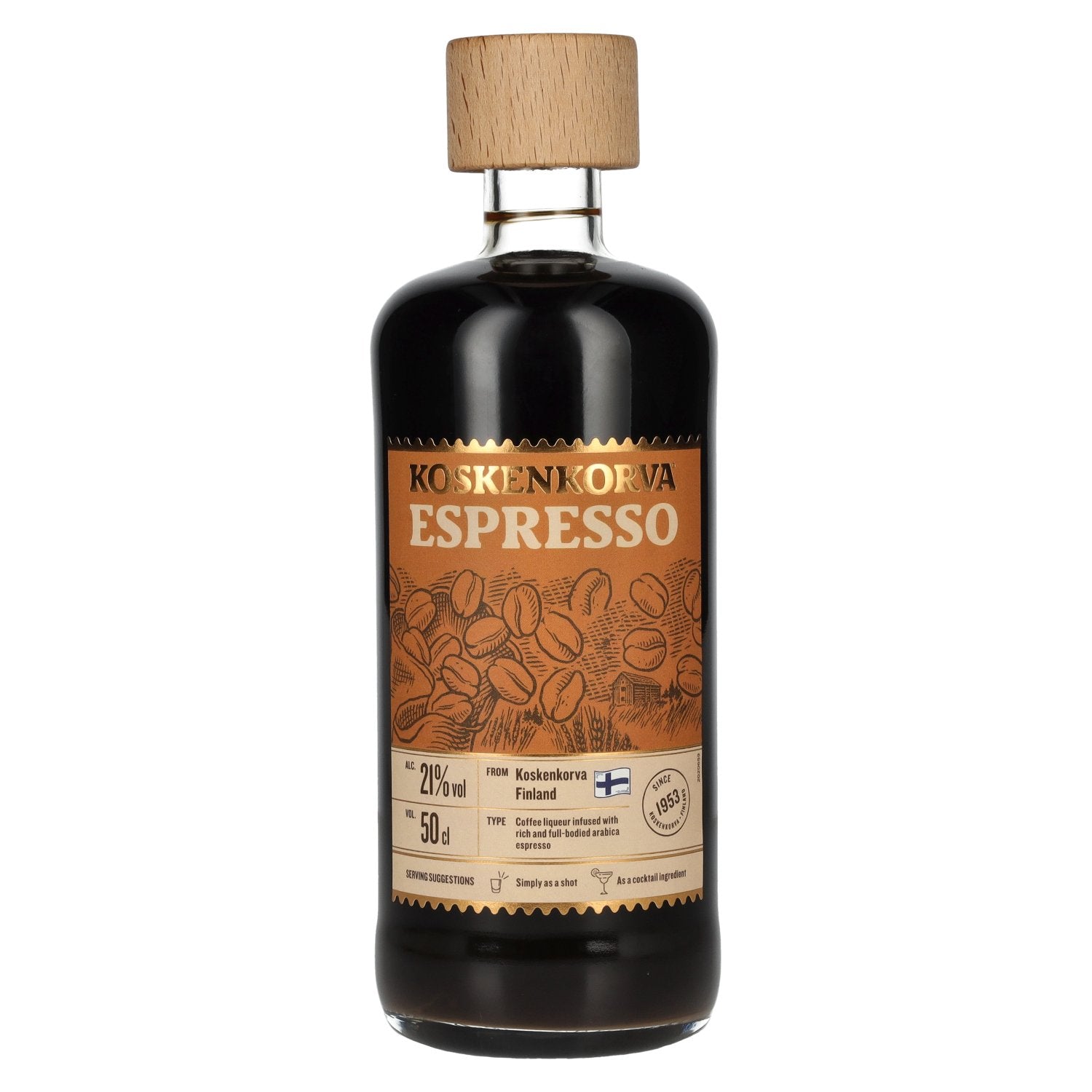 Koskenkorva ESPRESSO Liqueur aromatisée 21% vol. 0,5l