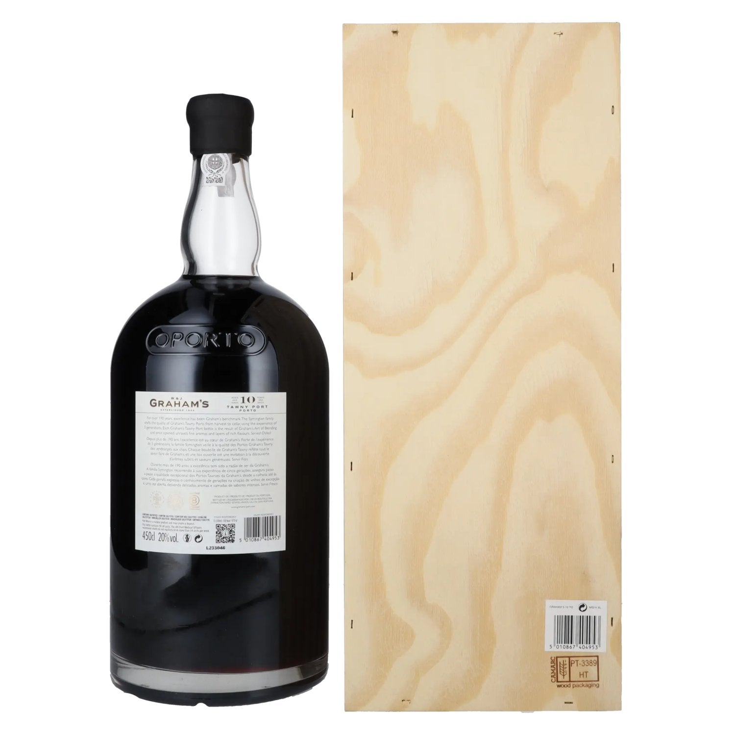 W. & J. Graham's Tawny Port 10 Years Old 20% Vol. 4,5l in Holzkiste