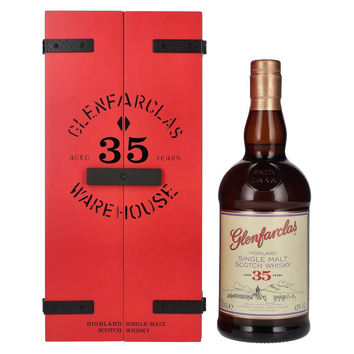 Glenfarclas 35 Years Old Highland Single Malt Scotch Whisky 2022 43% Vol. 0,7l in Geschenkbox