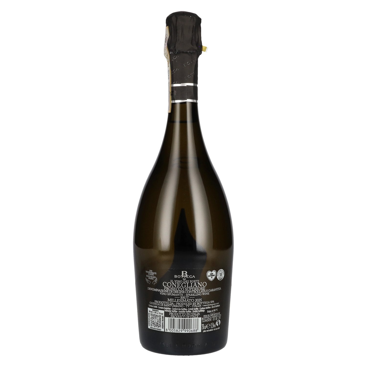 Bottega Il Vino dei Poeti CONEGLIANO Prosecco Superiore DOCG Brut Millesimato 2025 11,5% Vol. 0,75l