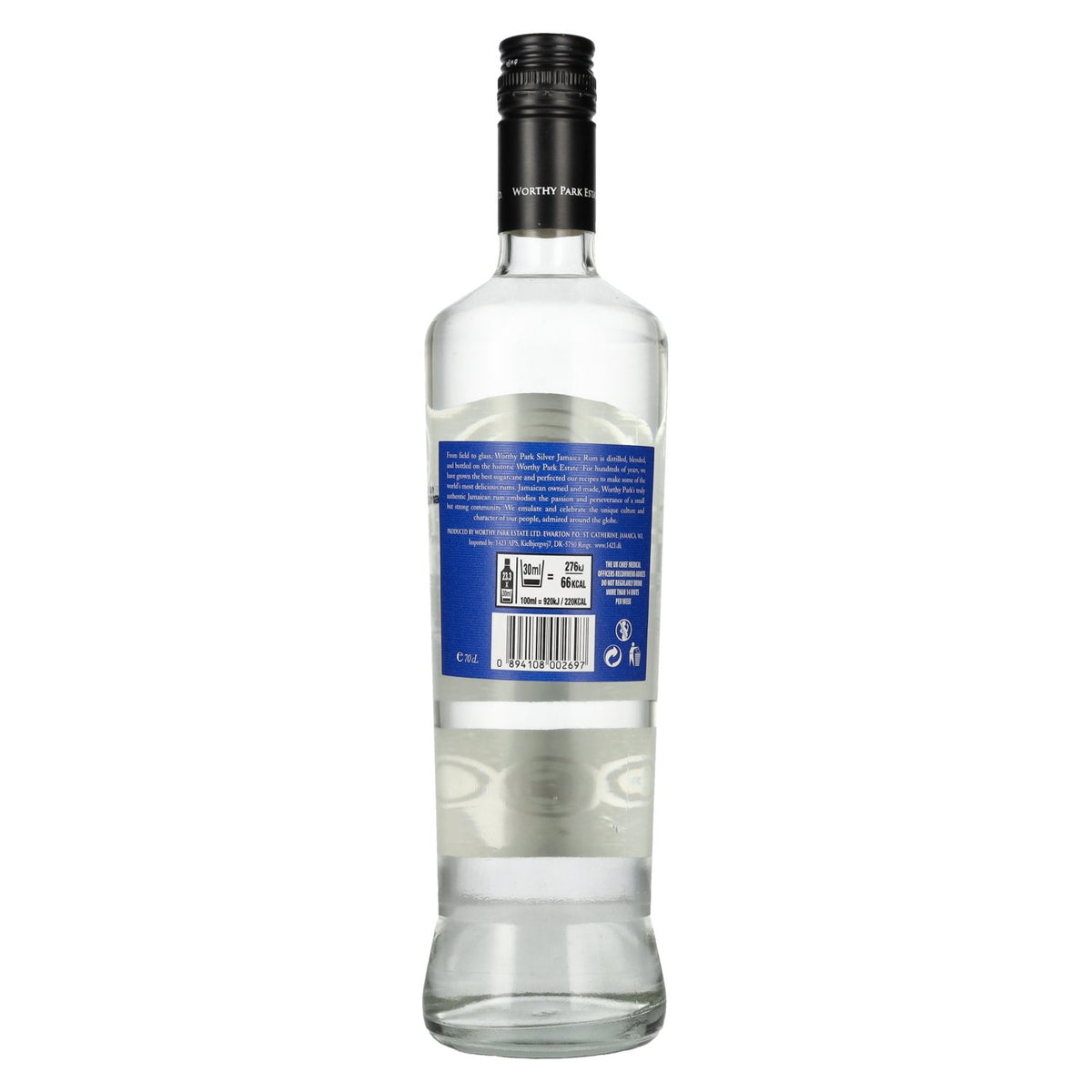 Rum-Bar Worthy Park Estate SILVER 100% Copper Pot Jamaica Rum 40% Vol. 0,7l