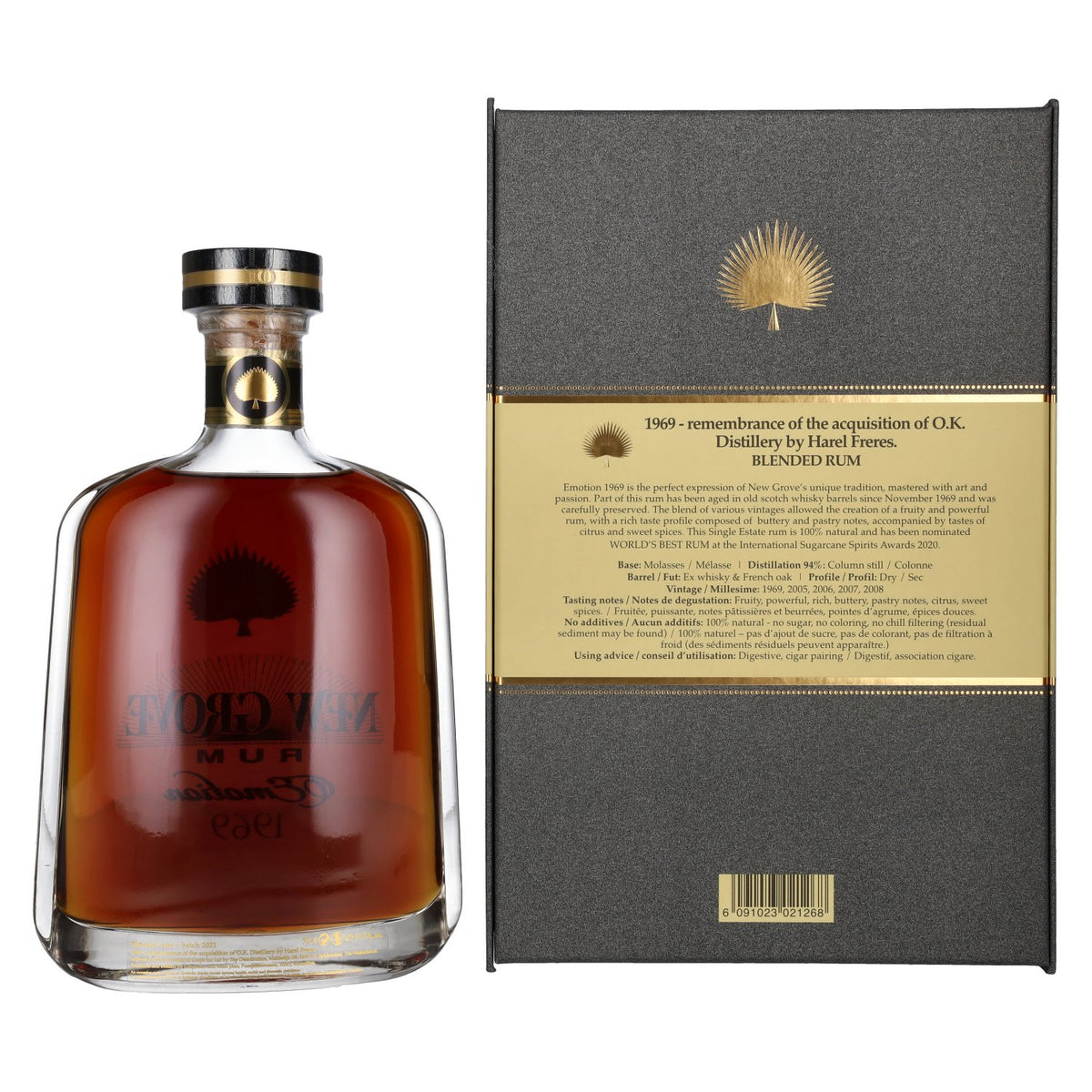 New Grove EMOTION 1969 Mauritius Island Rum 47% Vol. 0,7l in Geschenkbox