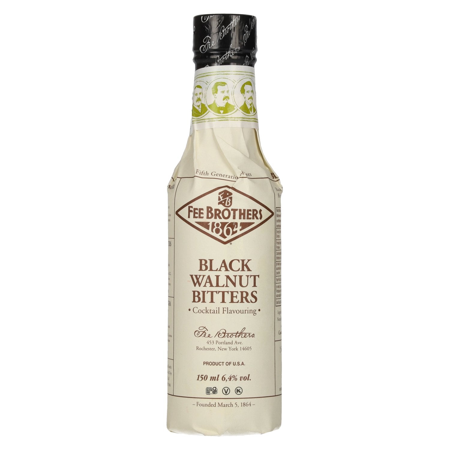 Fee Brothers Zwarte Noten Bitter 6,4% Vol. 0,15l