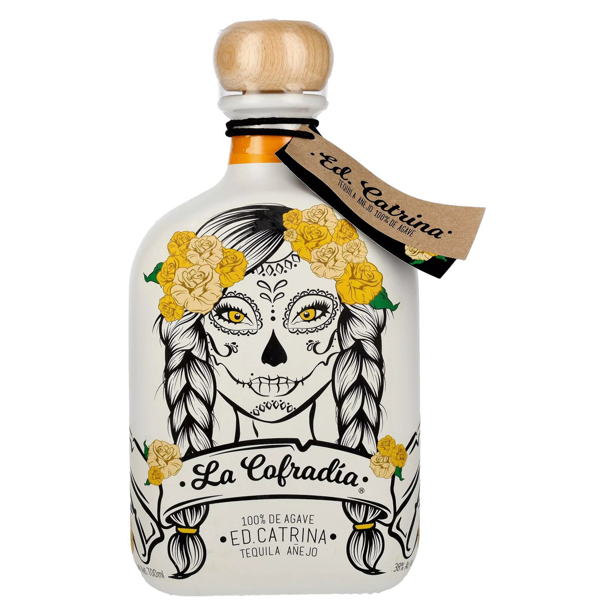 La Cofradia ED. CATRINA Tequila Añejo 100% Agave 38% ABV 0.7l
