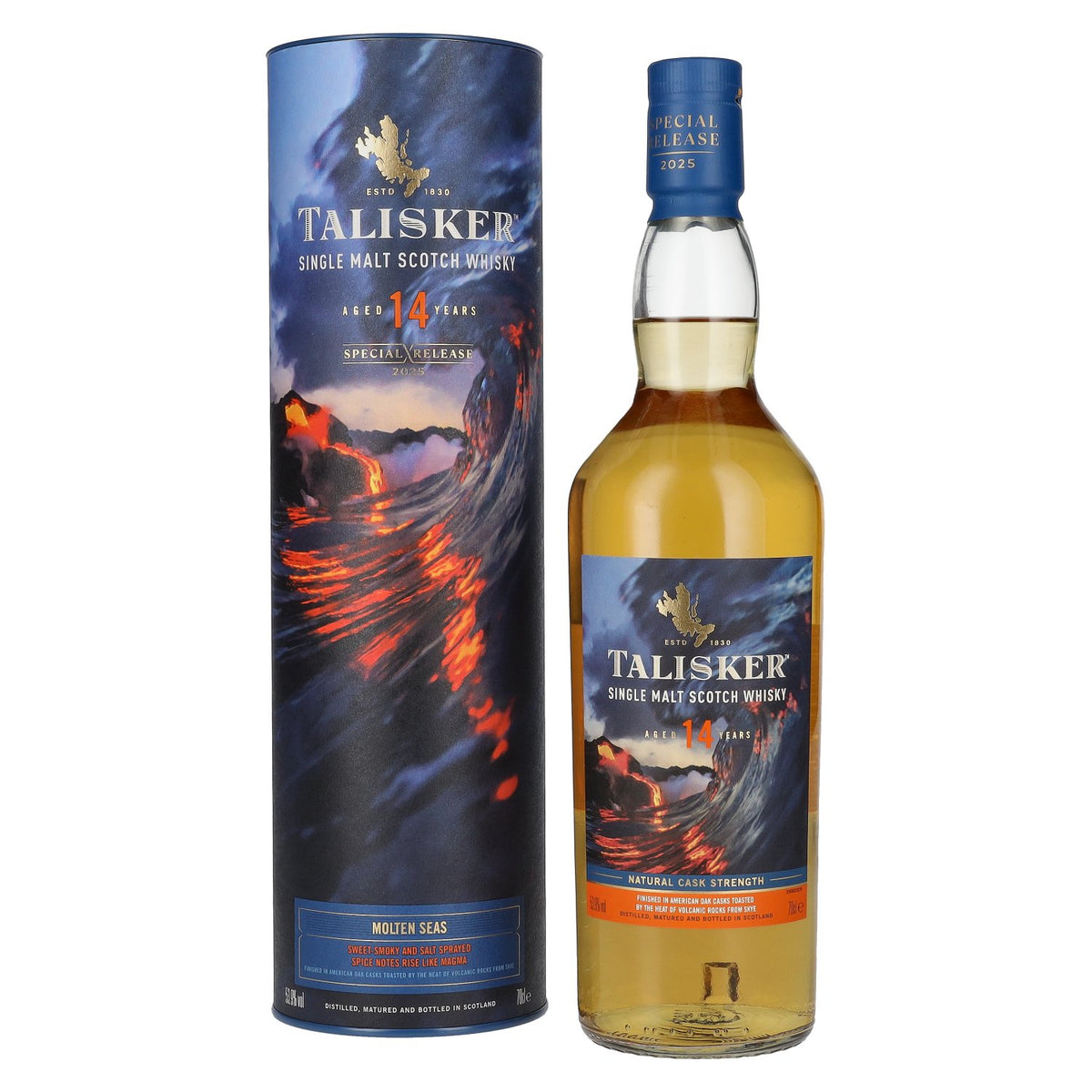 Talisker 14 Years Old MOLTEN SEAS Single Malt Special Release 2025 53,9% Vol. 0,7l in Geschenkbox