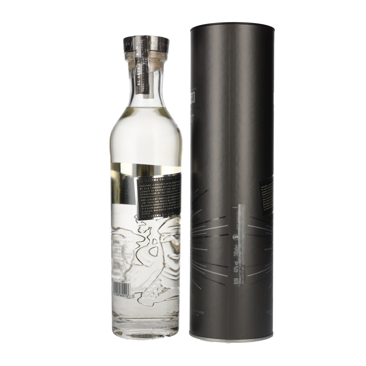 Facundo NEO Silver Rum 40% Vol. 0,7l in gift box