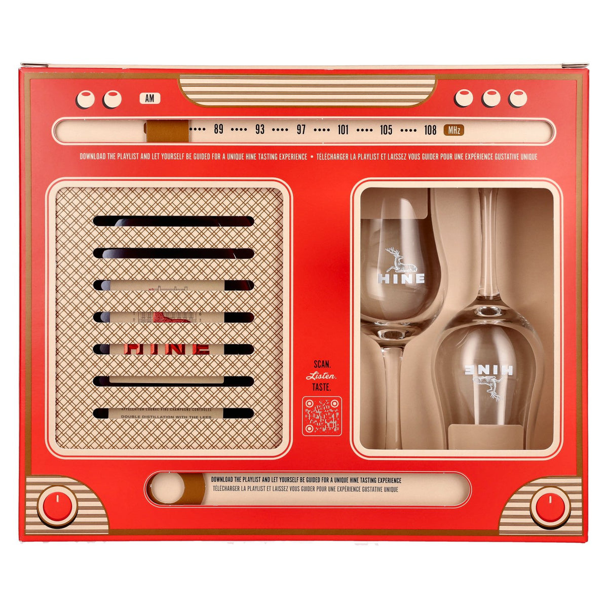 Hine RARE VSOP The Original Fine Champagne Cognac 40% vol. 0.7 l in a gift box with 2 glasses