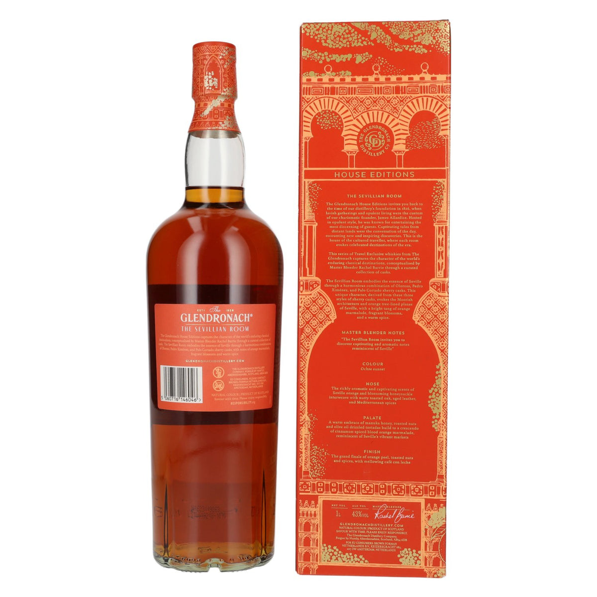 The GlenDronach House Editions THE SEVILLIAN ROOM Highland Single Malt 43% Vol. 1l in Geschenkbox