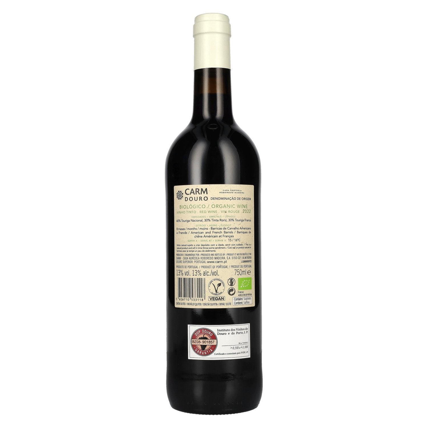 CARM Biológico Organic Wine Tinto Red Douro 2022 13% Vol. 0,75l