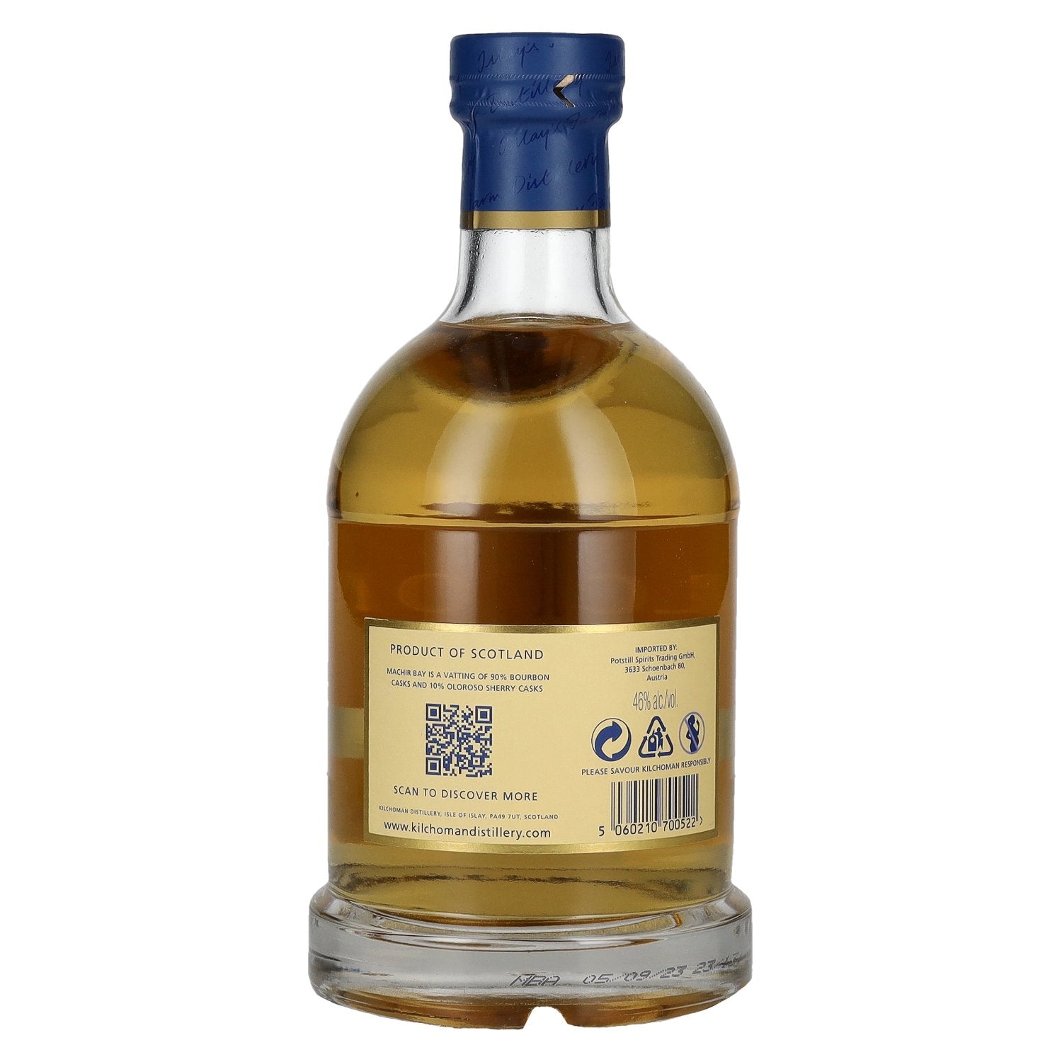 Kilchoman MACHIR BAY Islay Single Malt Scotch Whisky 46% Vol. 0,7l