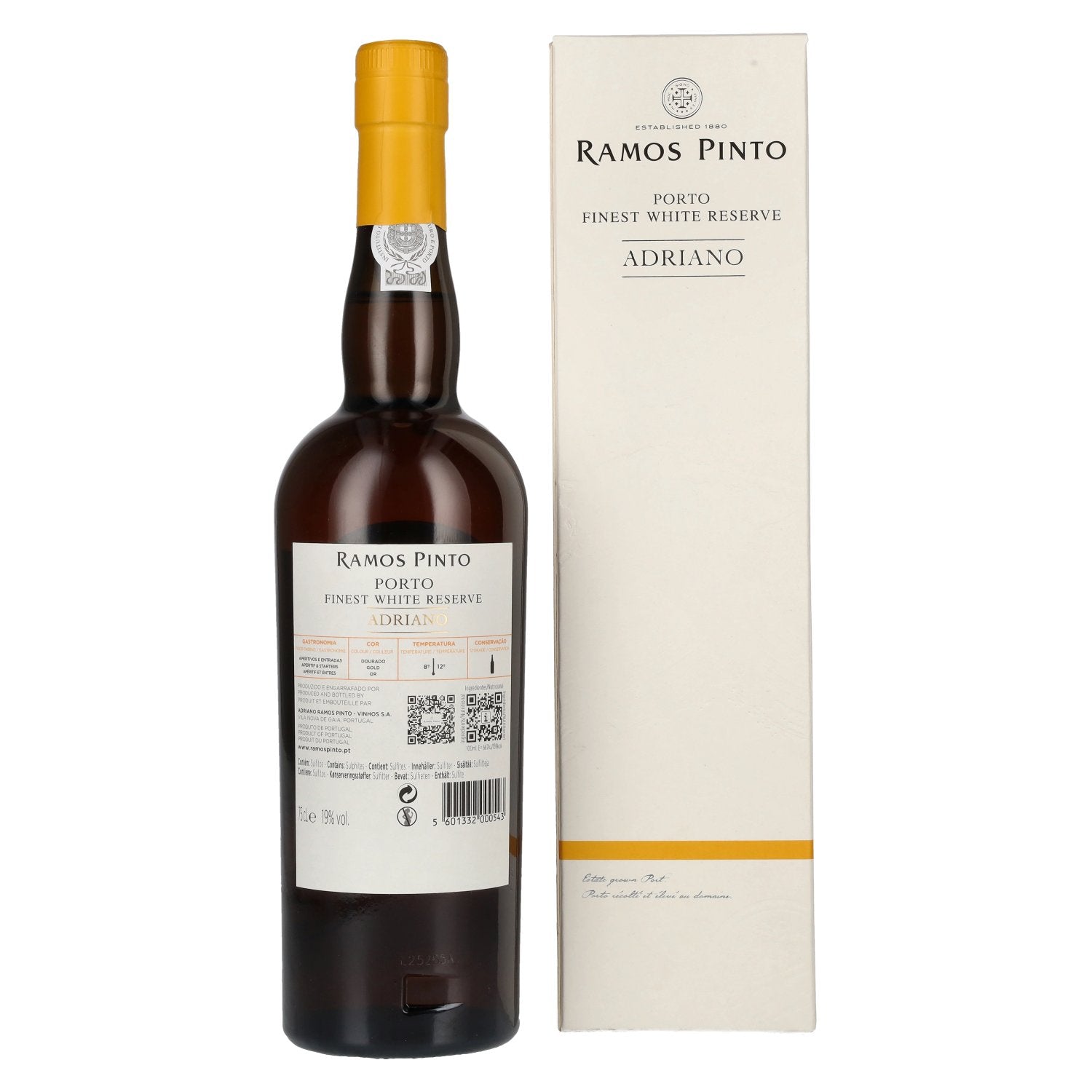 Ramos Pinto Adriano Porto White Reserve 19% Vol. 0,75l in gift box