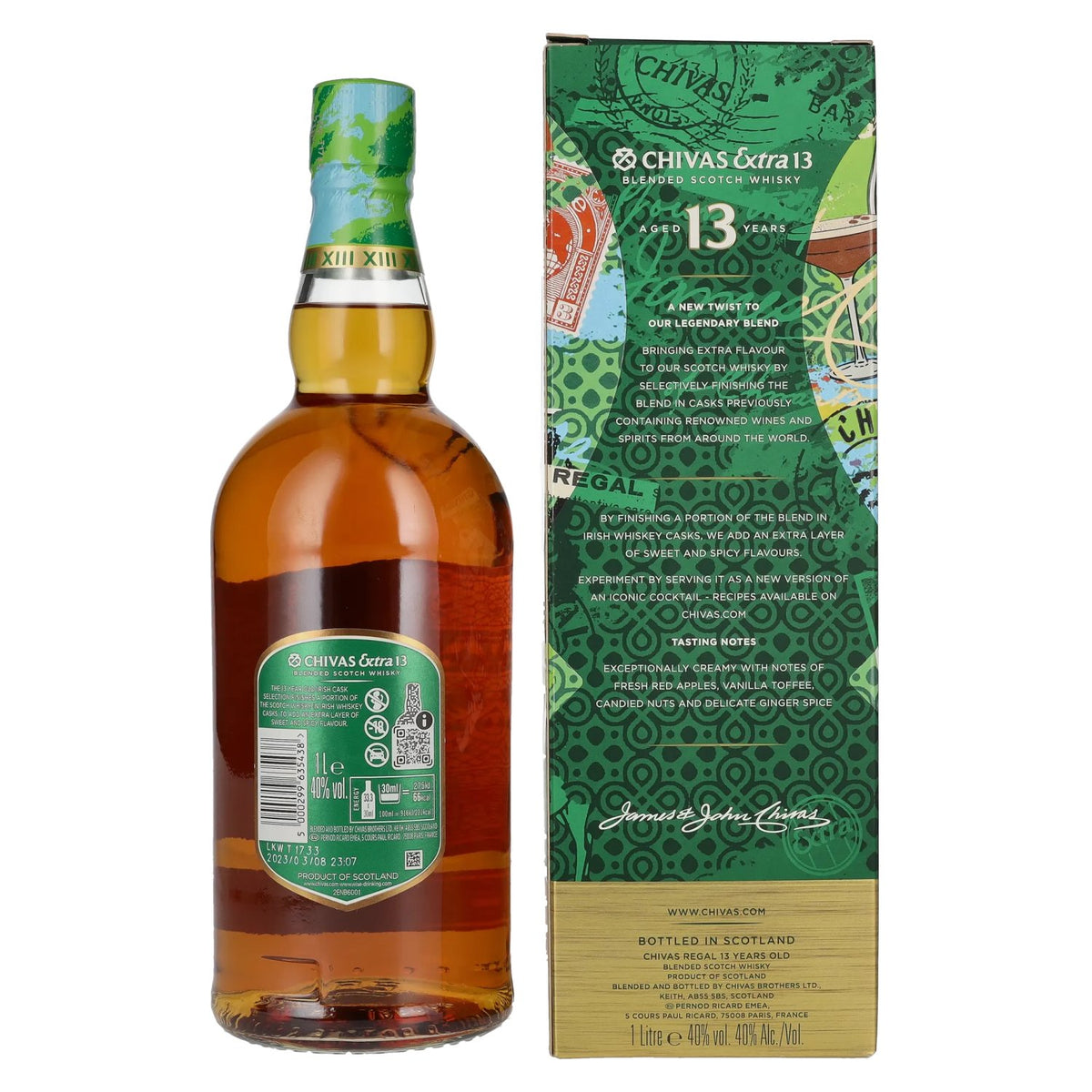 Chivas Regal EXTRA 13 Years Old IRISH CASKS SELECTION 40% Vol. 1l in gift box