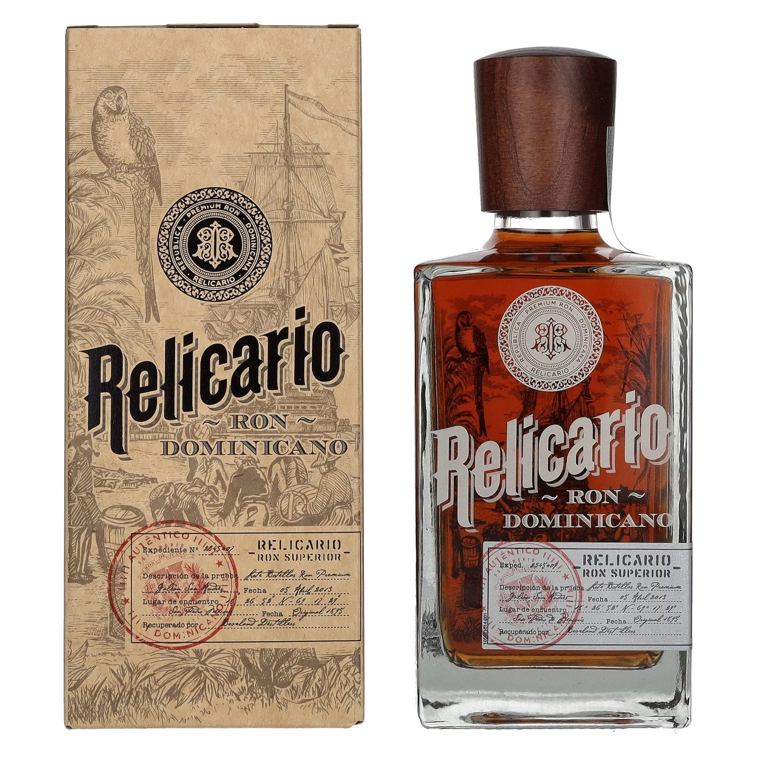 Relicario Ron Dominicano Superior 40% vol. 0,7l en boîte cadeau