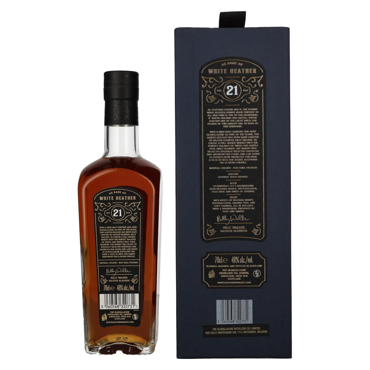 White Heather 21-Year-Old Blended Scotch Whisky, 48% vol., 0.7l, in a gift box
