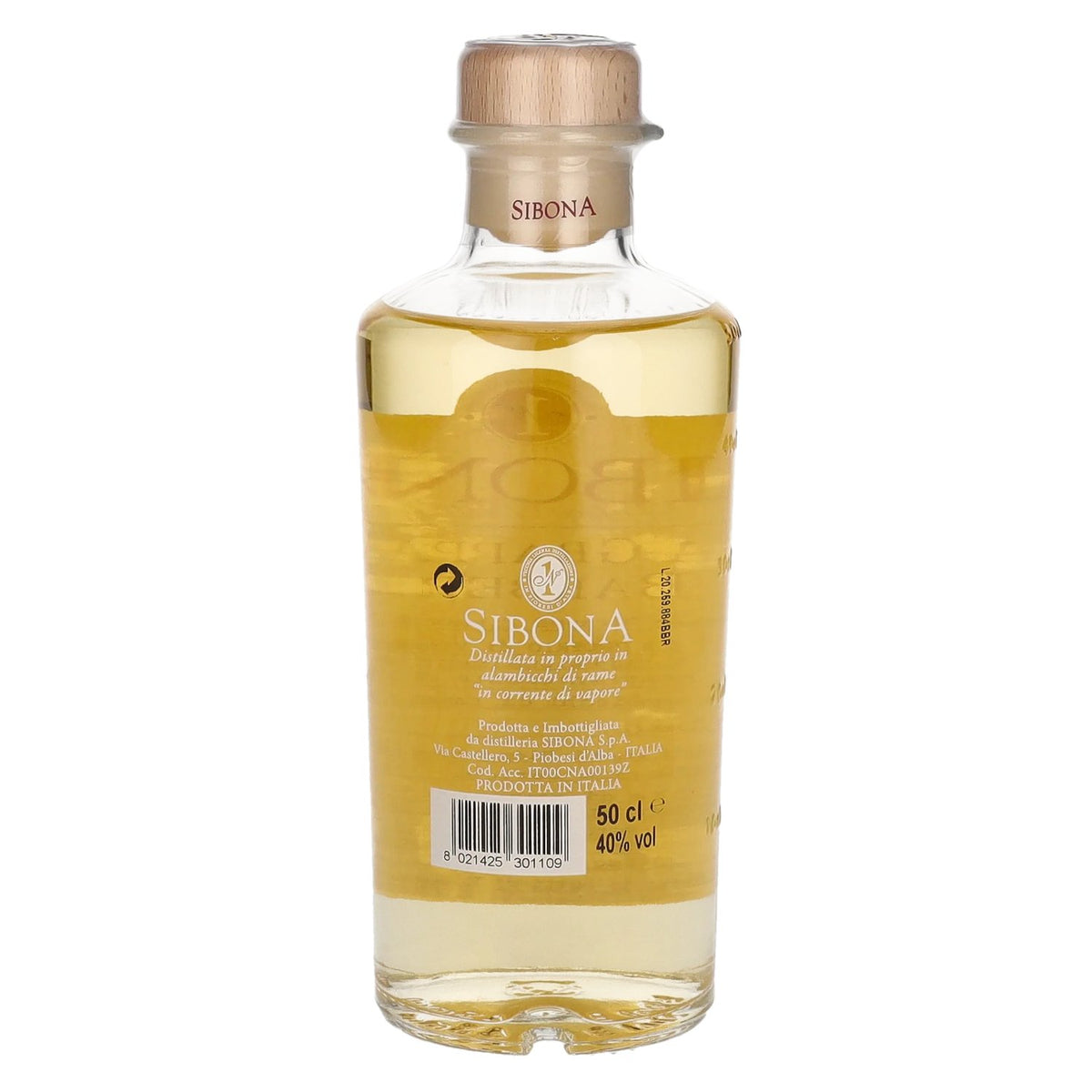Sibona La Grappa di BARBERA 40% ABV 0.5l
