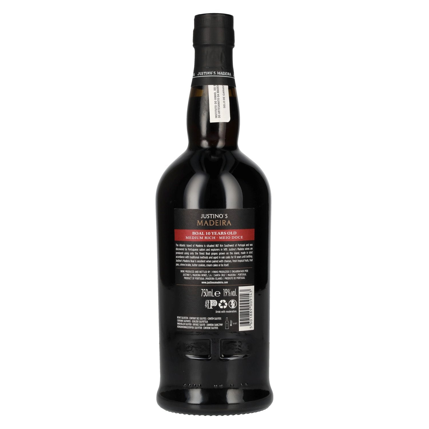 Justino's Madeira 10 Years Old BOAL 19% Vol. 0,75l