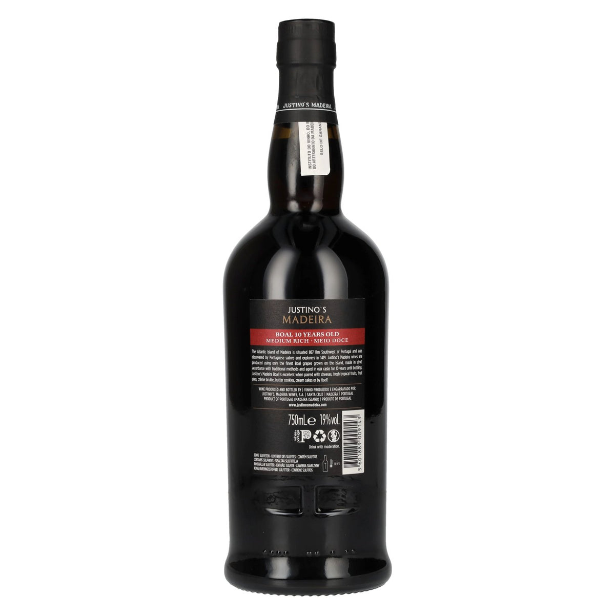 Justino's Madeira 10 Years Old BOAL 19% Vol. 0,75l