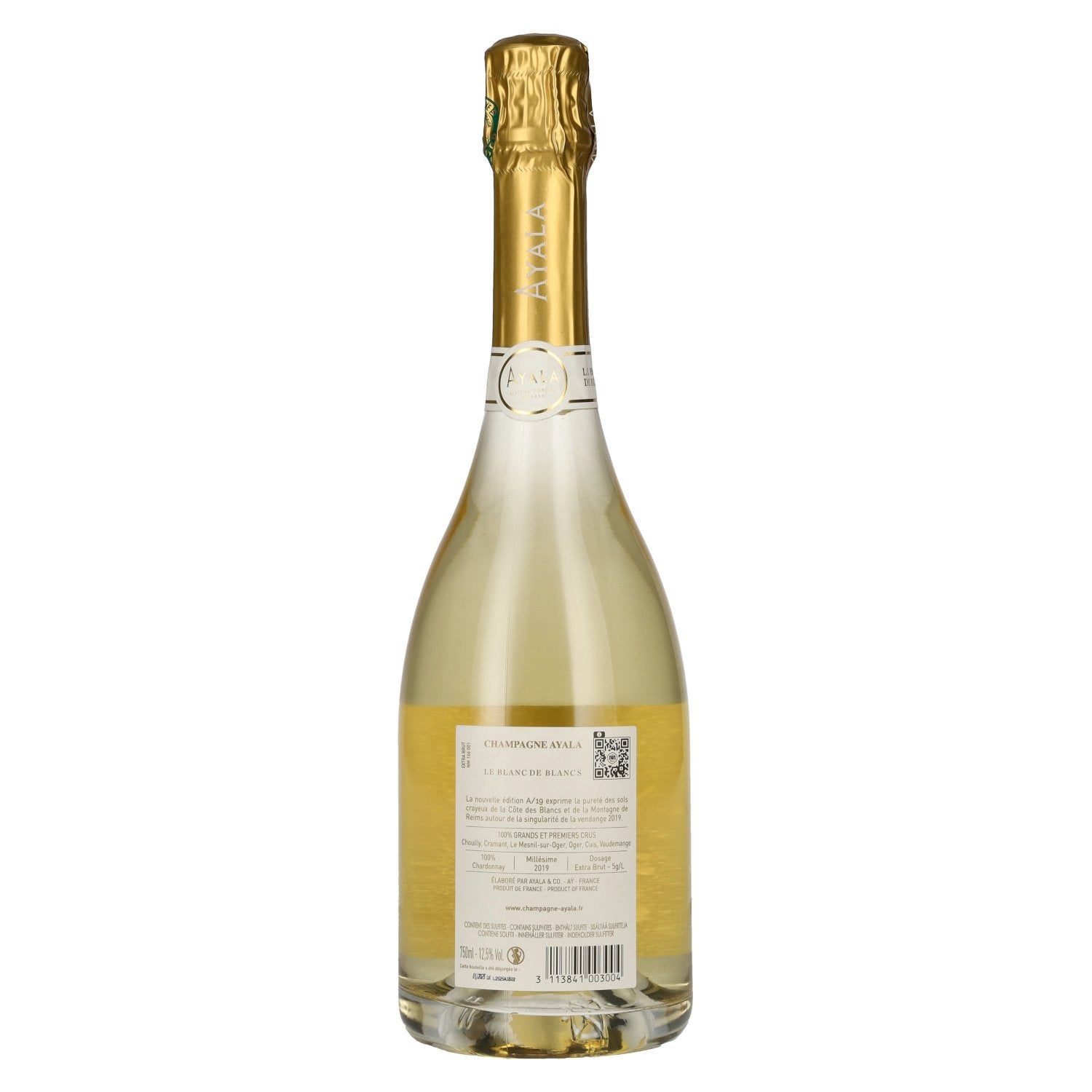 Ayala Champagne A/19 Le Blanc de Blancs Extra-Brut Millésime 2019 12,5% Vol. 0,75l