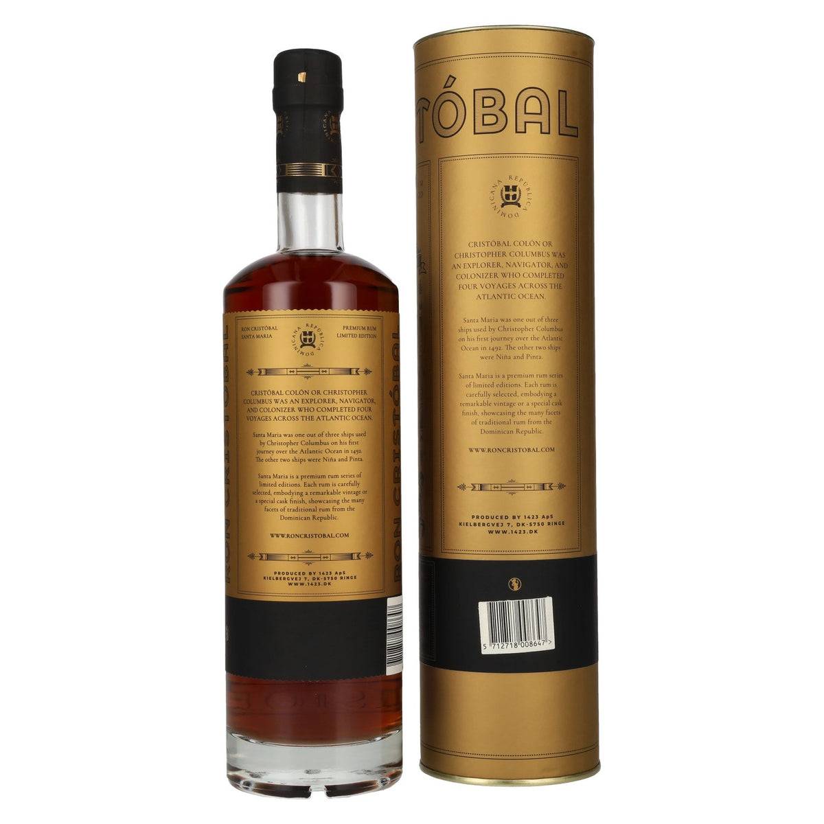 Ron Cristóbal Santa Maria PX Sherry Cask Finish 43% Vol. 0,7l in Geschenkbox