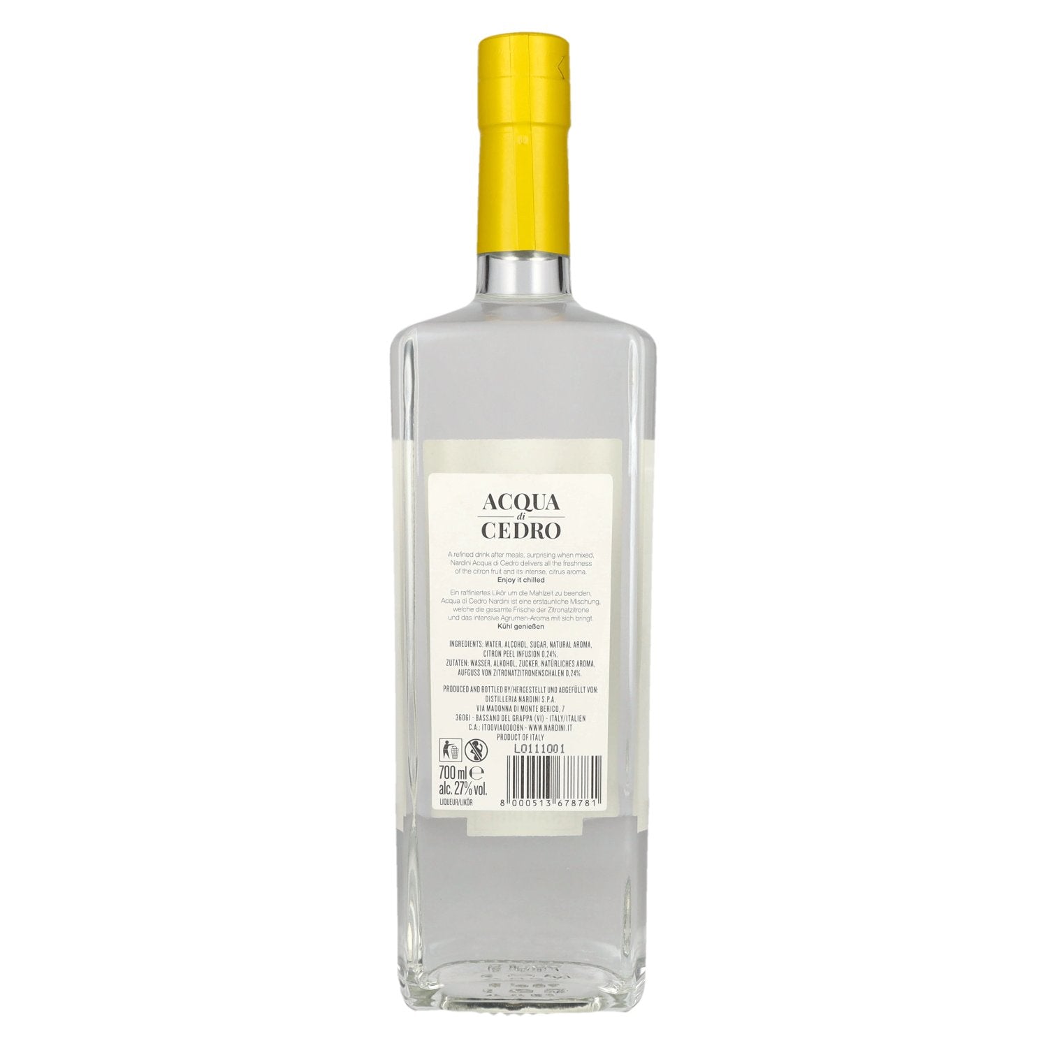 Nardini ACQUA DI CEDRO Liquore Zitronenlikör 27% Vol. 0,7l