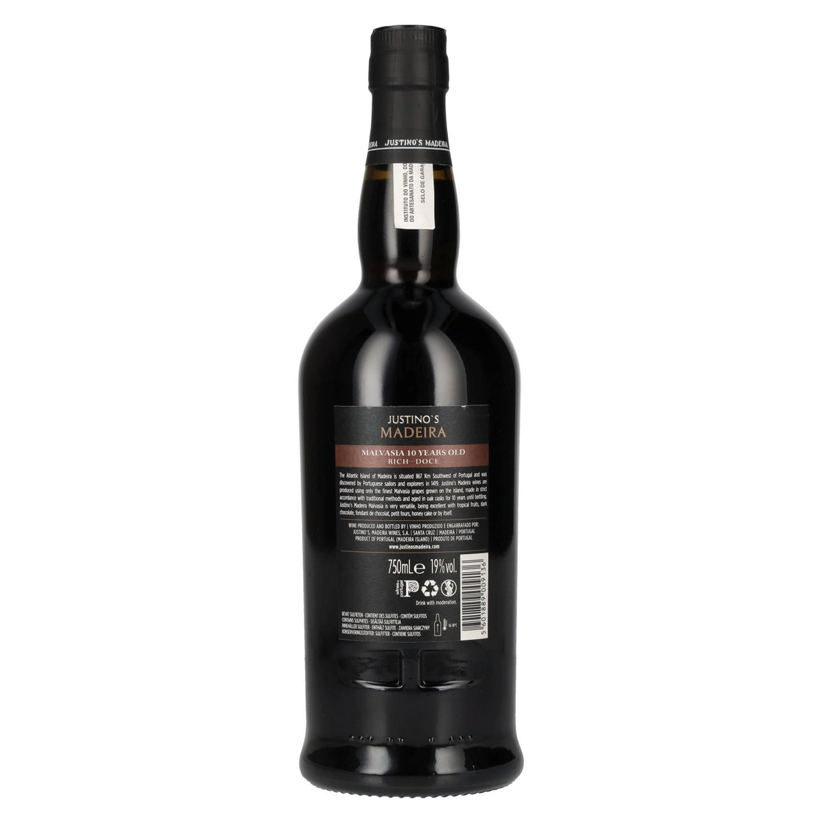 Justino's Madeira 10 Years Old MALVASIA 19% Vol. 0,75l