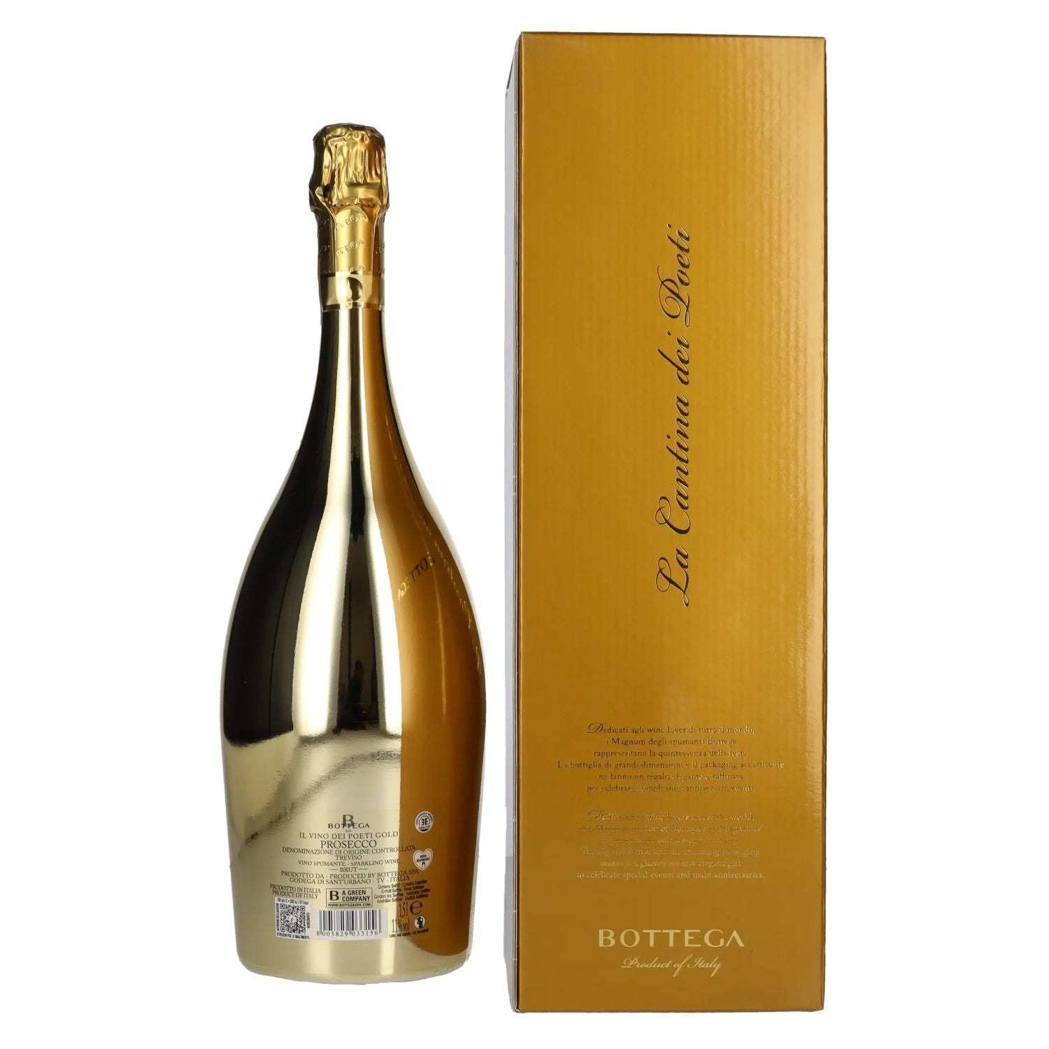 Bottega GOLD Prosecco Brut Millesimato DOC 2024 11% vol. 1.5l in geschenkverpakking