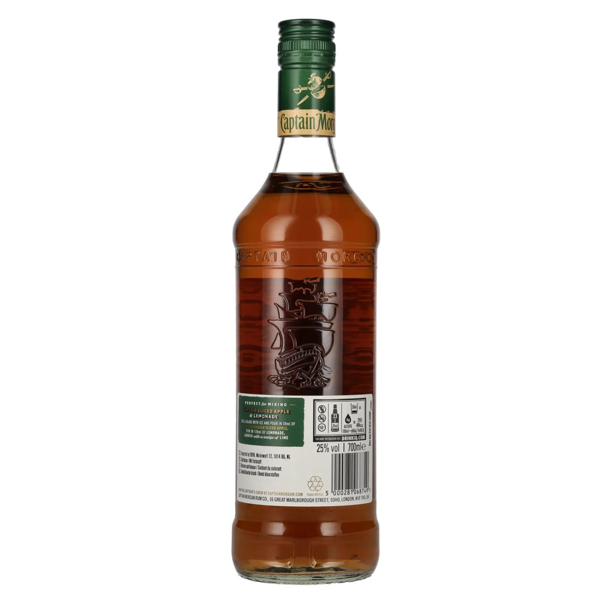 Captain Morgan SLICED APPLE gedistilleerde drank 25% Vol. 0,7l