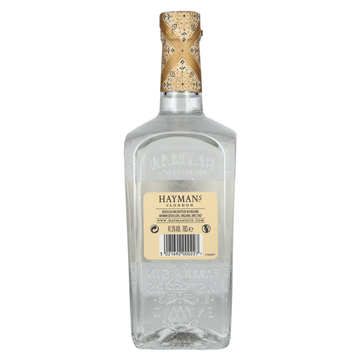 Hayman's of London GENTLY RESTED GIN 41.3% ABV 0.7l